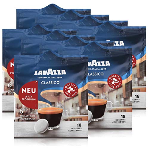Lavazza Kaffeepads Classico 18 Pads - Für Kaffee-Padmaschinen 125g (9er Pack)