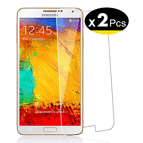 NEW'C 2 Stück, Panzer Schutz Glas für Samsung Galaxy Note 3, Frei von Kratzern, 9H Härte, HD Displayschutzfolie, 0.33mm Ultra-klar, Ultrabeständig