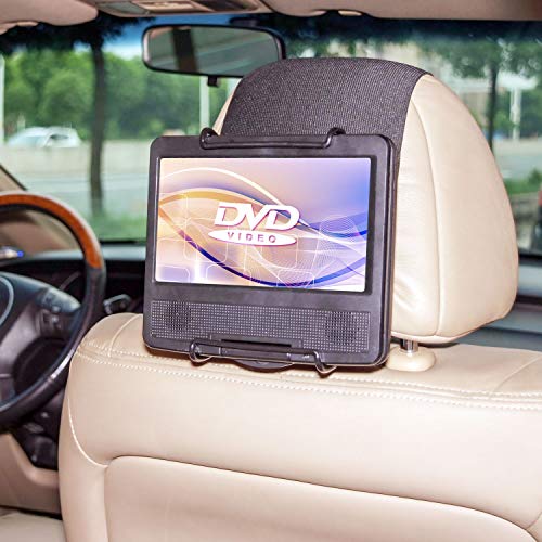 TFY Hülle für Auto-Kopfstützen-Halterung für Portable DVD-Player, mit Displayschutzfolie