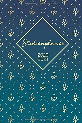 Studienplaner 2020/2021: Studentenkalender und Semsterplaner für Studenten von September 2020 bis Oktober 2021