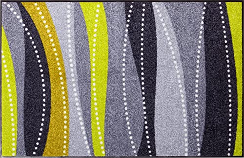 Erwin Müller Fußmatte, Schmutzfangmatte, Sauberlaufmatte - rutschfest, langlebig, pflegeleicht, für Fußbodenheizung geeignet, ca. 7 mm Höhe - grün Größe 80x150 cm