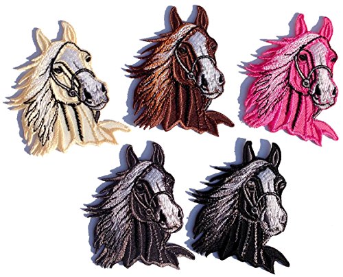 i-Patch - Patches - 0016 - Pferd - Pony - Einhorn - Fohlen - Pferdekopf - Pferde - Hufeisen - Reiten - Applikation - Aufbügler - Aufnäher - Sticker - zum aufbügeln - Flicken - Bügelbild