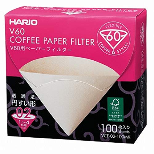 HARIO V60 Filters Coffee Filter, Nicht zutreffend, 1 Liter, Weiß