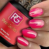 Pink Gellac Shellac Gel Nagellack 15 ml für UV LED Lampe | 161 Ibiza Pink | Gel Nail Polish for UV Nail Lamp pink | LED Nagel Lack Gellack Nagelgel
