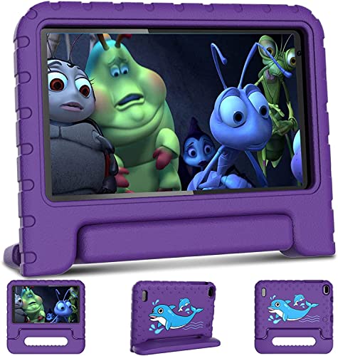 Kinder-Tablet 7 Zoll Quad-Core 1,6 GHz Aocwei Android 11 HD Kinder-Tablet, 32 GB (TF 128 GB) | WLAN | Dual-Kameras | Kindersicherung | Kindersicheres Etui,Violett…