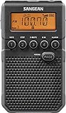Sangean DT-800 Pocketradio, Taschenradio, Mini-Taschenradio -Schwarz