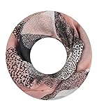Majea Damen Loop Schal viele Farben tolle Muster Schlauchschal Halstücher (rosa 18), 180 x 90, (880023)