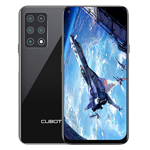 CUBOT X30 Smartphone ohne Vertrag, 8GB RAM/128GB, 6.4 Zoll HD Display, 5-Kameras 48MP, 4200mAh Akku, Android 10, Dual SIM, 4G Global Version, Schwarz