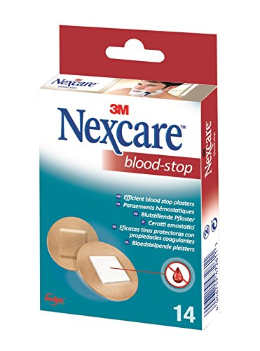Nexcare N1714NS Blood Stop Spots Blutstillende Pflaster, 14 Stück