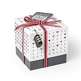 SURPRISA Geschenkbox, Rätselbox Geldgeschenke Verpackung, Gutscheine zum Hochzeit, Valentinstag, Hochzeitstag, Herzrätsel