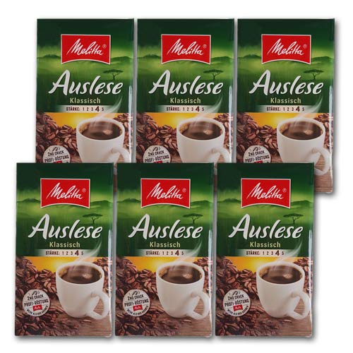 Melitta Auslese Klassisch Mild Filterkaffee 6x 500g (3000g) - Melitta Café gemahlen
