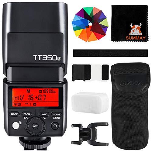 GODOX TT350S Speedlite Blitzgerät HSS 1/8000s GN36 TTL Blitz Kamerablitz für Sony DSLR Mirrorless Kamera a7RII a7R a7RIII a7R3 a58 a99 ILCE6000L (TT350-S)