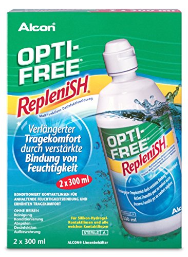 Opti Free Replenish Kontaktlinsen-Pflegemittel, Vorratspackung 2 x 300 ml