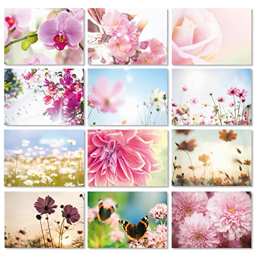 #detailverliebt 2 x 12 Postkarten neutrale Blumen I dv_314_Blumen