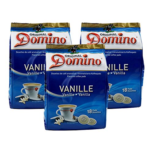 3 x DOMINO Kaffeepads Vanille 18 Pads