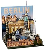 Berlin Pop Up 3D PopShot Städtekarte Grußkarte Karte Tourist 13x13cm