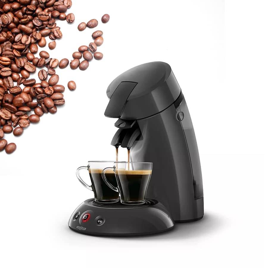 CAMPEO Kaffeemaschine - Die energieoptimierte Kaffeepadmaschine - Kaffeevollautomat besonders geeignet für Camping und Bootsfahrten Grau
