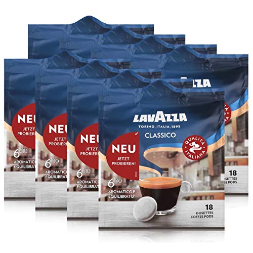 Lavazza Kaffeepads Classico 18 Pads - Für Kaffee-Padmaschinen 125g (8er Pack)