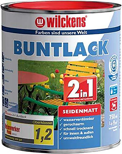 Wilckens 2in1 Buntlack seidenmatt RAL 7016 Anthrazitgrau 750 ml