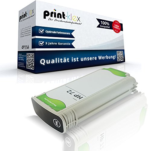 Print-Klex Tintenpatrone kompatibel für HP DesignJet T790 PS 44 Inch T795 C9370A HP72 HP 72 Photo Black - Laser Pro Serie