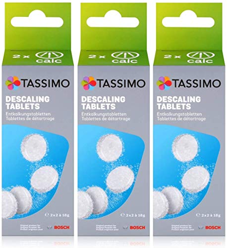 Tassimo 3 x 4 Tabletten für 2 Entkalkungsvorgänge [Energieklasse], 3er Pack