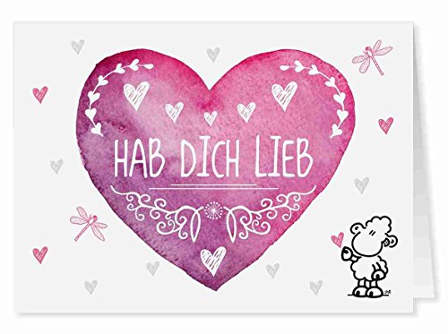 09 - Hab Dich Lieb - Midi-Grußkarte von Sheepworld