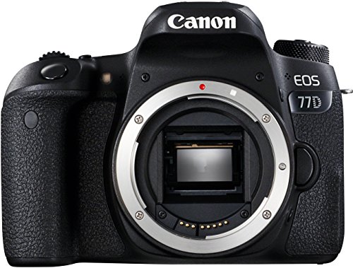 Canon EOS 77D DSLR Digitalkamera Gehäuse Body (24,2 MP, 7,7cm (3 Zoll) Display, APS-CCMOS Sensor, Full-HD, Dreh- und schwenkbarer 7,7 cm (3,0 Zoll) Touchscreen, WLAN, Bluetooth), schwarz