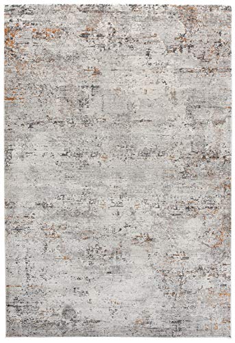 Cristina Carpets Cosmic Teppich Modern Qualität Vintage Farbverlauf und Brillant für Wohnzimmer Wohnzimmer Wohnzimmer Relief S751B Light Grey 140x200cm
