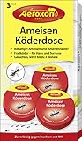 Aeroxon – Ameisenköderdose für Innen (3 Dosen)– Ameisenfalle, Ameisen Köderdose Draußen und Innen, Ameisenfallen für Innen, einfache Anwendung