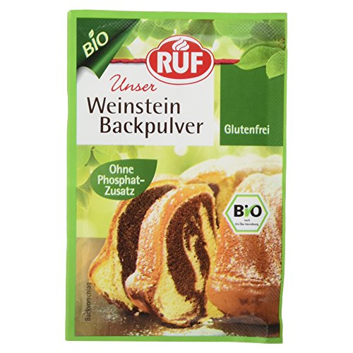 Ruf Bio Weinstein Backpulver 3er Pack, 60 g