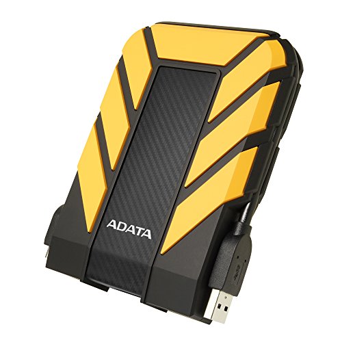 ADATA HD710 Pro - 2 TB, externe Festplatte mit USB 3.2 Gen.1, IP68-Schutzklasse, gelblanglebig, wasserdicht und staubdicht mit militärischer Zähigkeit in mehrschichtigen Festplatten