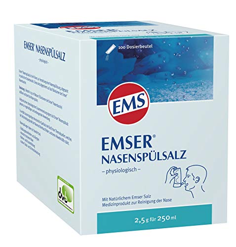 Emser Nasenspülsalz physiologisch zur Vorbeugung von Erkältungen, Allergien und zur Nasenpflege / 100 x 2,5 g Beutel