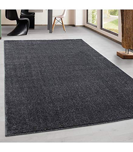 Carpettex Teppich Wohnzimmerteppich, kurz, modern, Farbe und Größe wählbar, grau, 200x290 cm