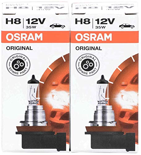 Osram 64212 Original Line H8 12VAutolampen Erstausrüsterqualität Halogenscheinwerferlampen mit fassung (2 Stück) Leuchte