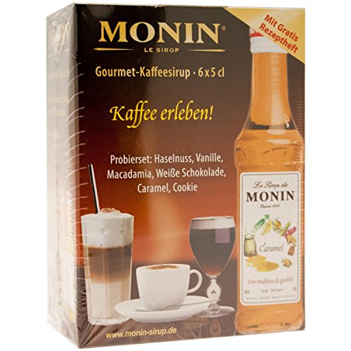 Monin Sirup 6er Mini für Kaffee, Milch, Desserts... - 0,3 Liter