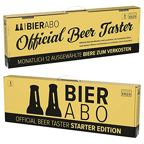 Beer Tasting Abo | monatlich 12 Bier-Spezialitäten verkosten | Inkl. Verkostungsguide, Bierrezepte und Bierbeschreibung | Geschenk-Idee | Männergeschenk | Geburtstagsgeschenk