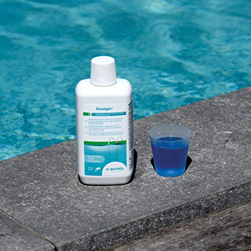 Bayrol 1141119 Desalgin® 1 L - flüssiges Antialgen-Konzentrat zur Vorbeugung & Verhinderung von Algenwachstum im Pool - brillantes Poolwasser dank Klareffekt - ohne Kupfersulfat