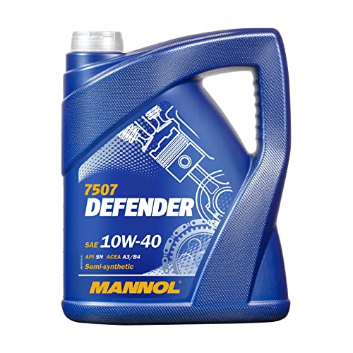 MANNOL Defender Motoröl 10W-40, API SL, ACEA A3/B4, semi-synthetisch, 5 Liter