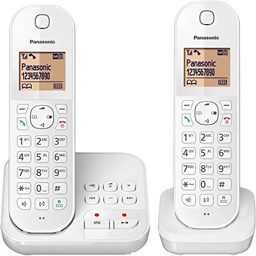 Panasonic KX-TGC 422 GW, schnurloses Telefon mit Anrufbeantworter und Zusatz-Set, weiss