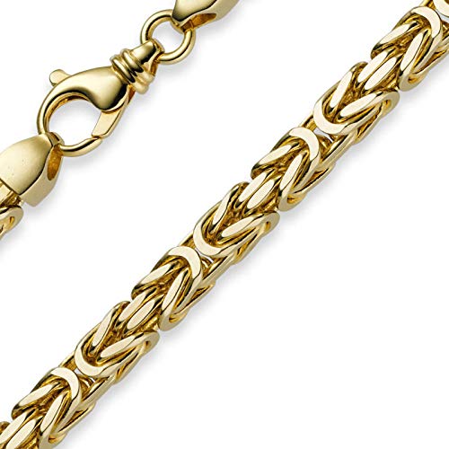 7mm Königskette aus 750 Gold Gelbgold Kette Halskette 70cm Herren