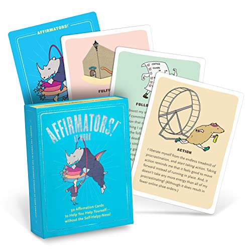 Knock Knock Affirmators! at Work: 50 Affirmation Cards to Help You Help Yourself?-without the Self-Helpy-Ness!