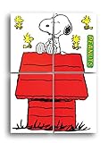Eureka Back to School Pinnwand-Set, Motiv: Snoopy und Hundehaus, 121,9 x 86,4 cm, 8-teilig