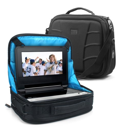 USA Gear Tasche für tragbare DVD-Player (portable DVD-Player) zum Befestigen am Autositz, passend für Bildschirmgrößen von 7 Zoll bis 10 Zoll