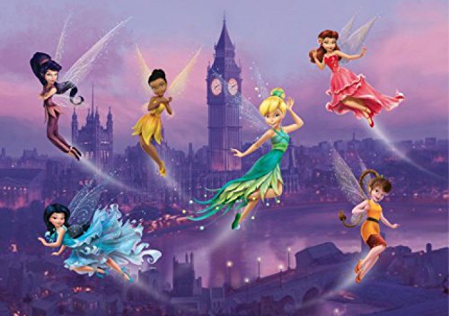 1art1 Disney Fairies Tinkerbell, Emily, Vidia Und Feen In London Fototapete Poster-Tapete 255x180 cm