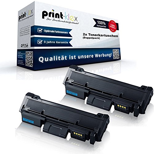 2X Print-Klex Tonerkartuschen kompatibel für Samsung Xpress M2875FD Premium Line Xpress M2875FW Xpress M2875ND Xpress M2876 Series Doppelpack MLT-D116L/ELS 116L MLTD116LELS MLT D116