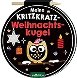 Meine Kritzkratz-Weihnachtskugel: Kreativer Kratzelspaß mit Malideen und Holzstift für Kinder ab 5 Jahren
