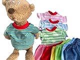 Kleidung handmade Shirt ODER Hose für Bären Teddy Gr. 30 - 35 cm Bekleidung Bärenoutfit MIX IT