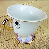 Yqs Keramik Teeservice Heißer Cartoon Schöne und das Biest Tee-Set Teekanne Mrs Potts Pot Chip-Schalen-Becher EIN Set for Freund kreative (Color : 1 pcs Cup)