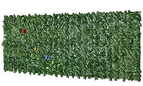 Sichtschutz Efeu,Balkon Sichtschutz Grün,Simulation Grünes Blatt Balkon Sichtschutz Efeu G0423(Size:1x1m/3.28x3.28ft)