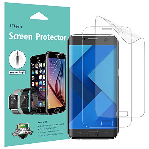JETech Schutzfolie Kompatibel mit Samsung Galaxy S7 Edge, TPE HD Displayschutzfolie, 2 Stück
